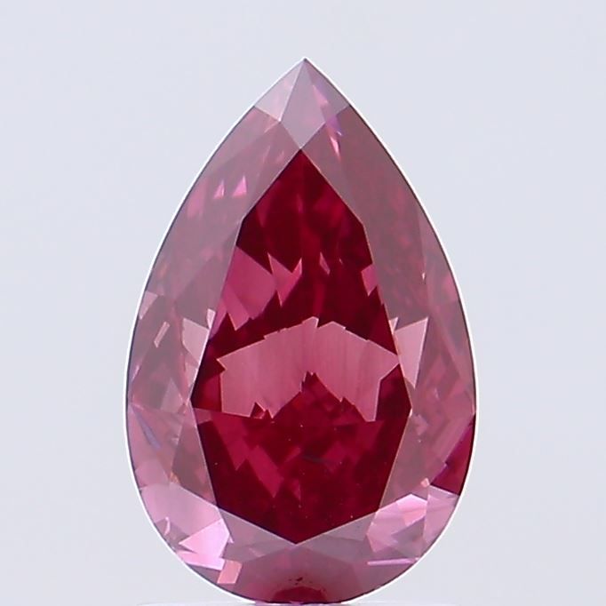 Pear 1.61ct Fancy Deep Pink