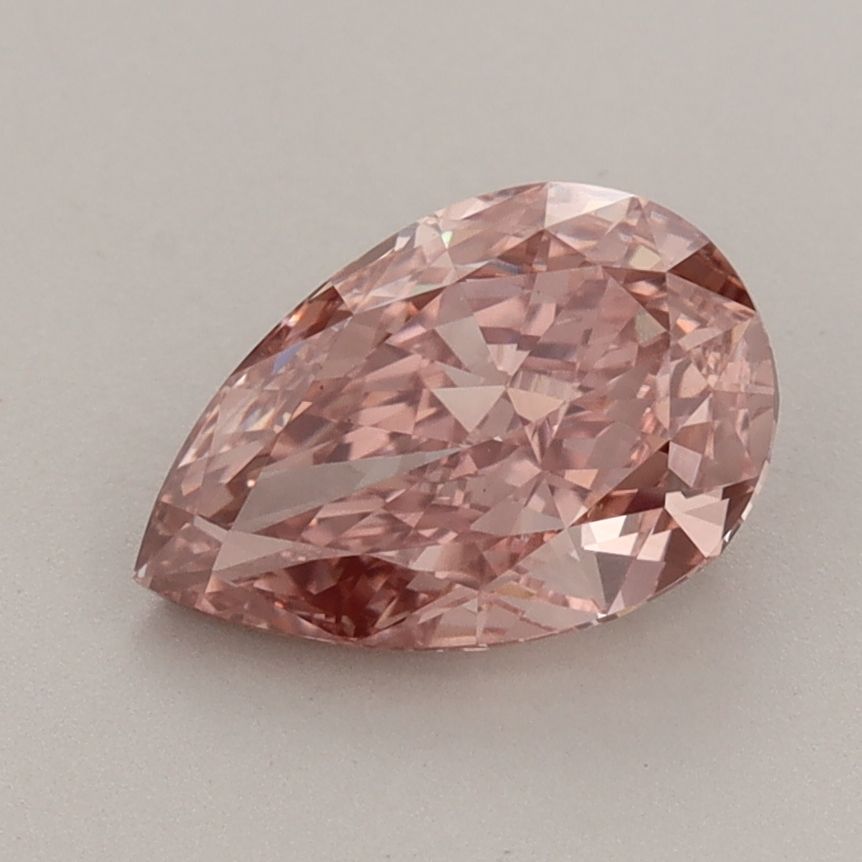 Pear 1.59ct Fancy Intense Brownish Pink