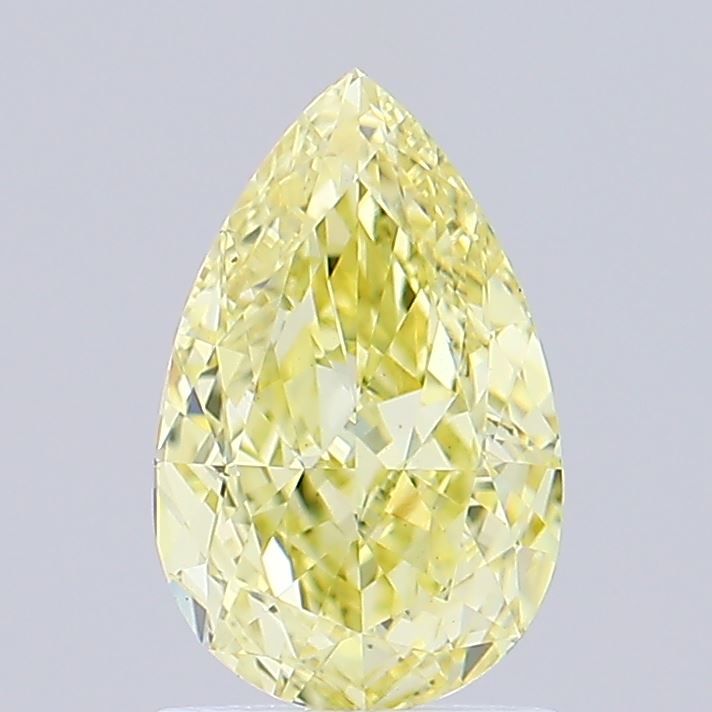 Pear 1.37ct Fancy Intense Yellow