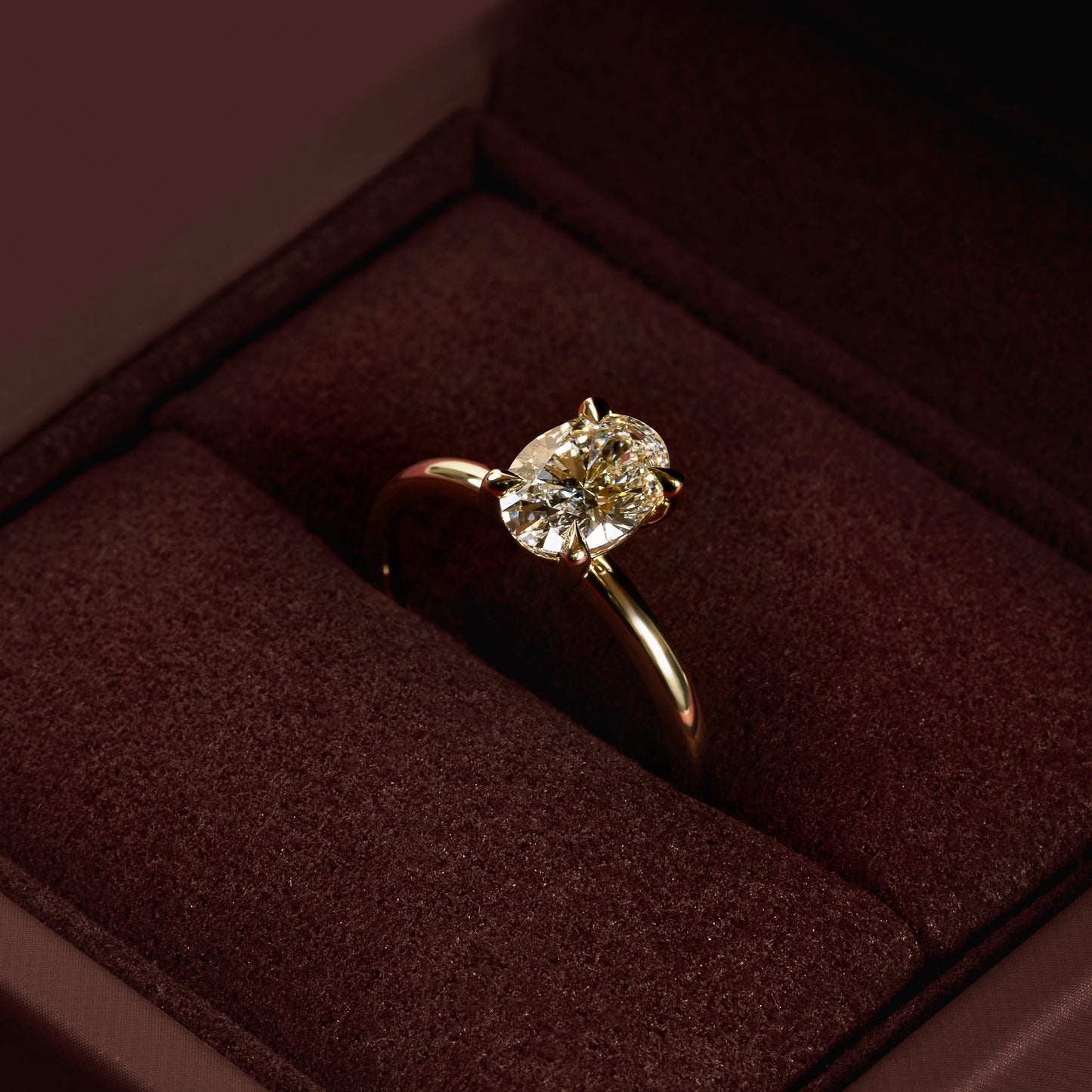 The Luise Ring® - 1.02ct Lab Diamond Oval Solitaire