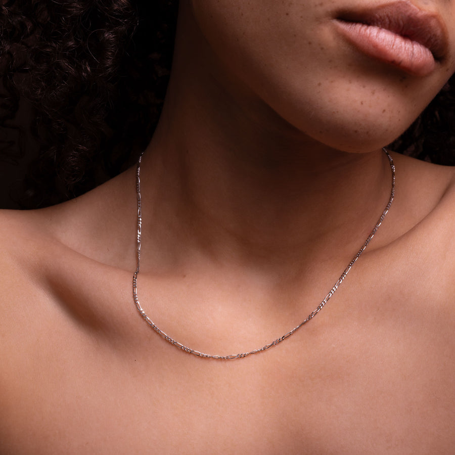 The Diamond Cut Figaro Chain