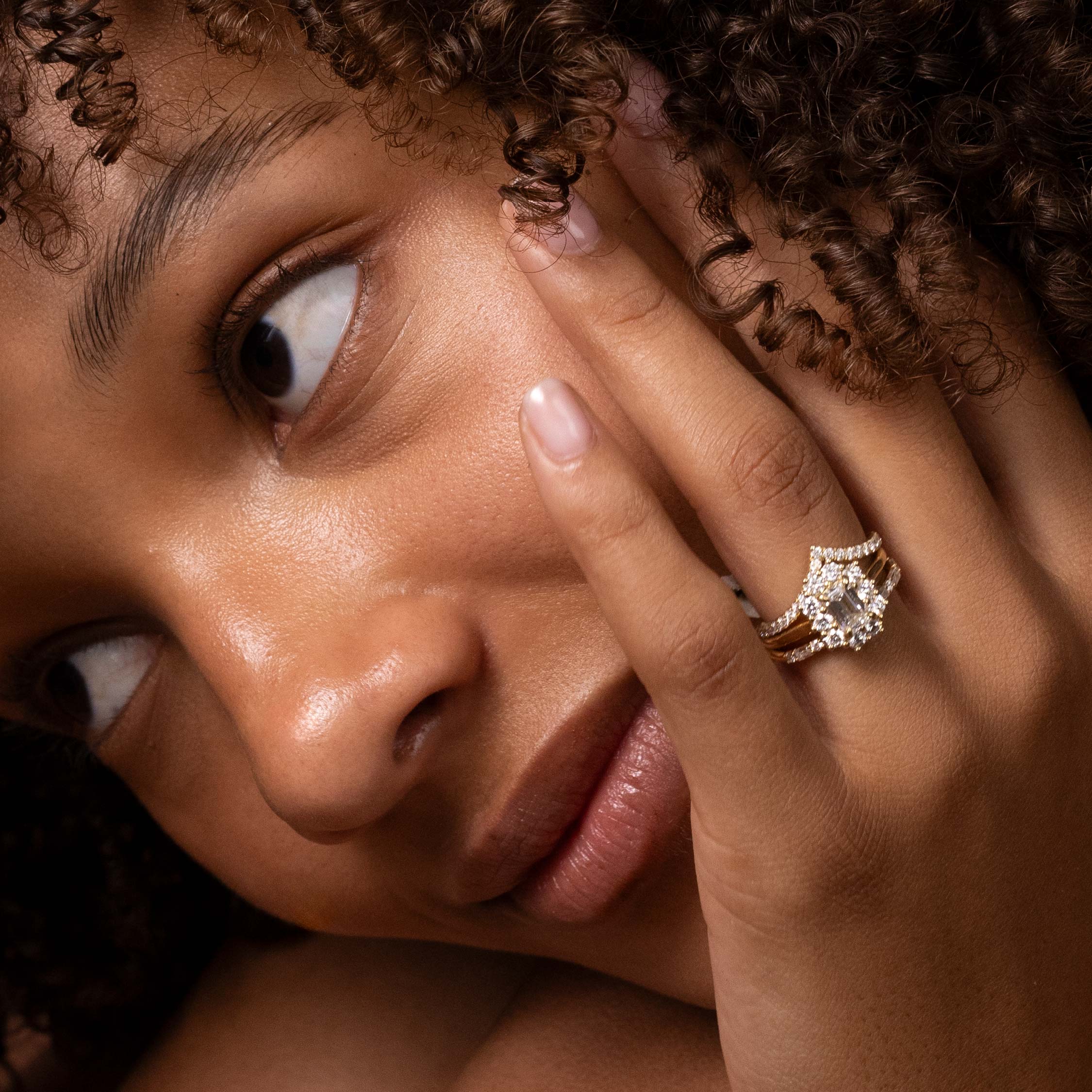 The Eloise Ring - Emerald Antique Halo - TMC Fine Jewellers