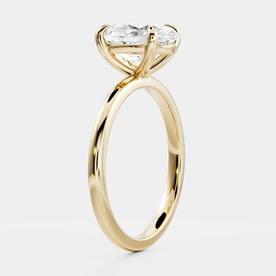 The Luise Ring® - 2.05ct Lab Diamond Oval Solitaire