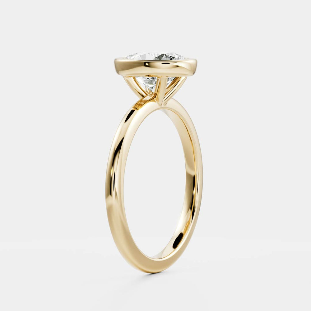 
                      
                        The Luise Ring - Oval Bezel Solitaire
                      
                    