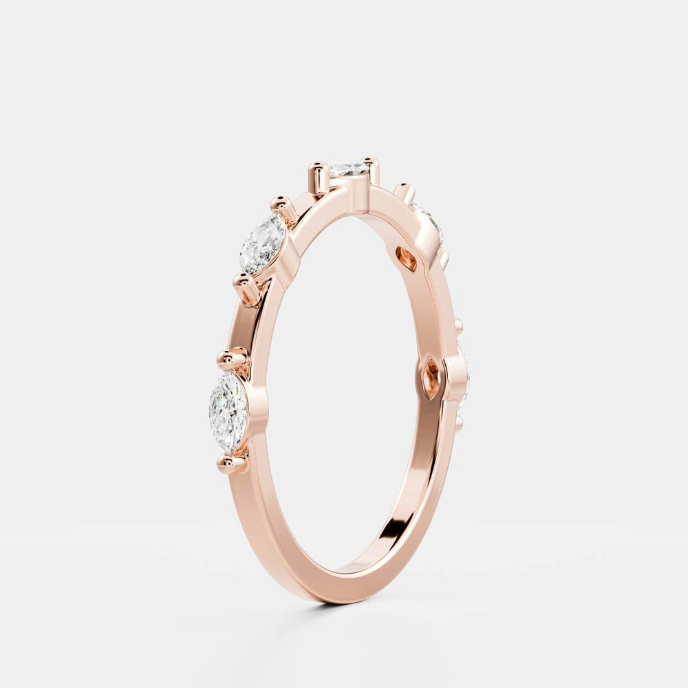 
                      
                        The Zuri Ring - Dainty Marquise Band
                      
                    
