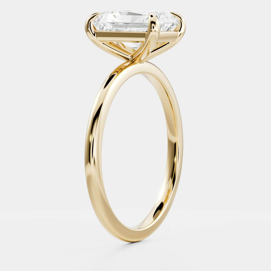 The Vienna Ring - 2ct Moissanite Radiant Solitaire