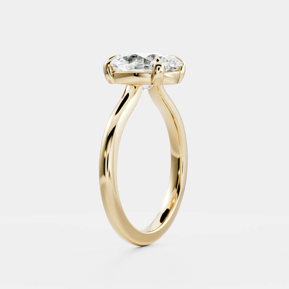 
                      
                        The Luise Ring® - 1.51ct Lab Grown Diamond Low Set Oval Solitaire
                      
                    