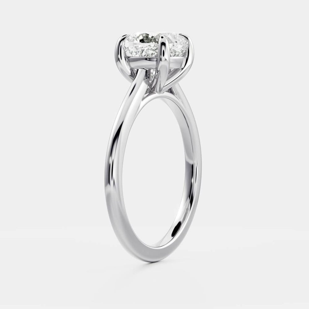 
                      
                        The Paloma Ring - Cushion Cathedral Solitaire
                      
                    