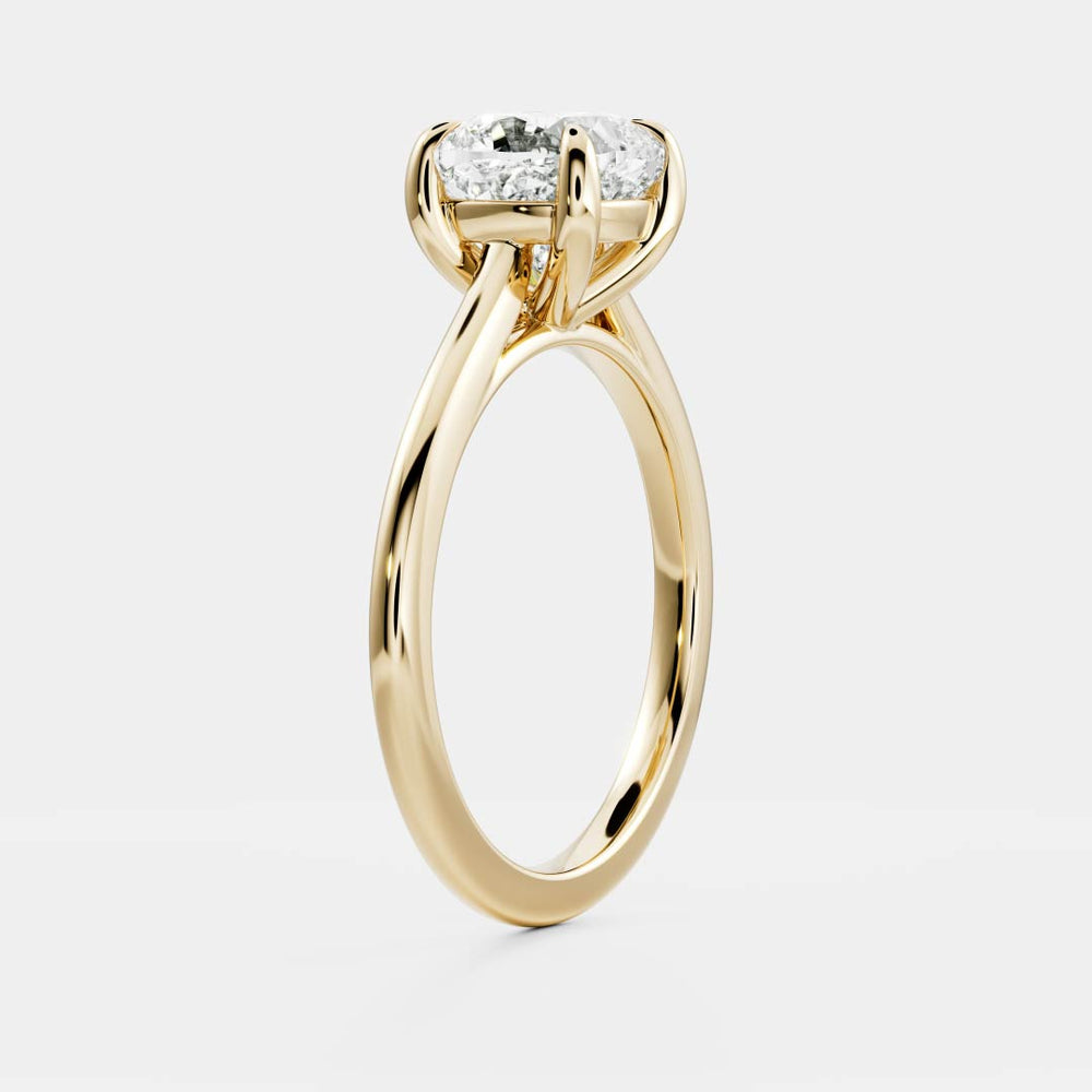 
                      
                        The Paloma Ring - Cushion Cathedral Solitaire
                      
                    