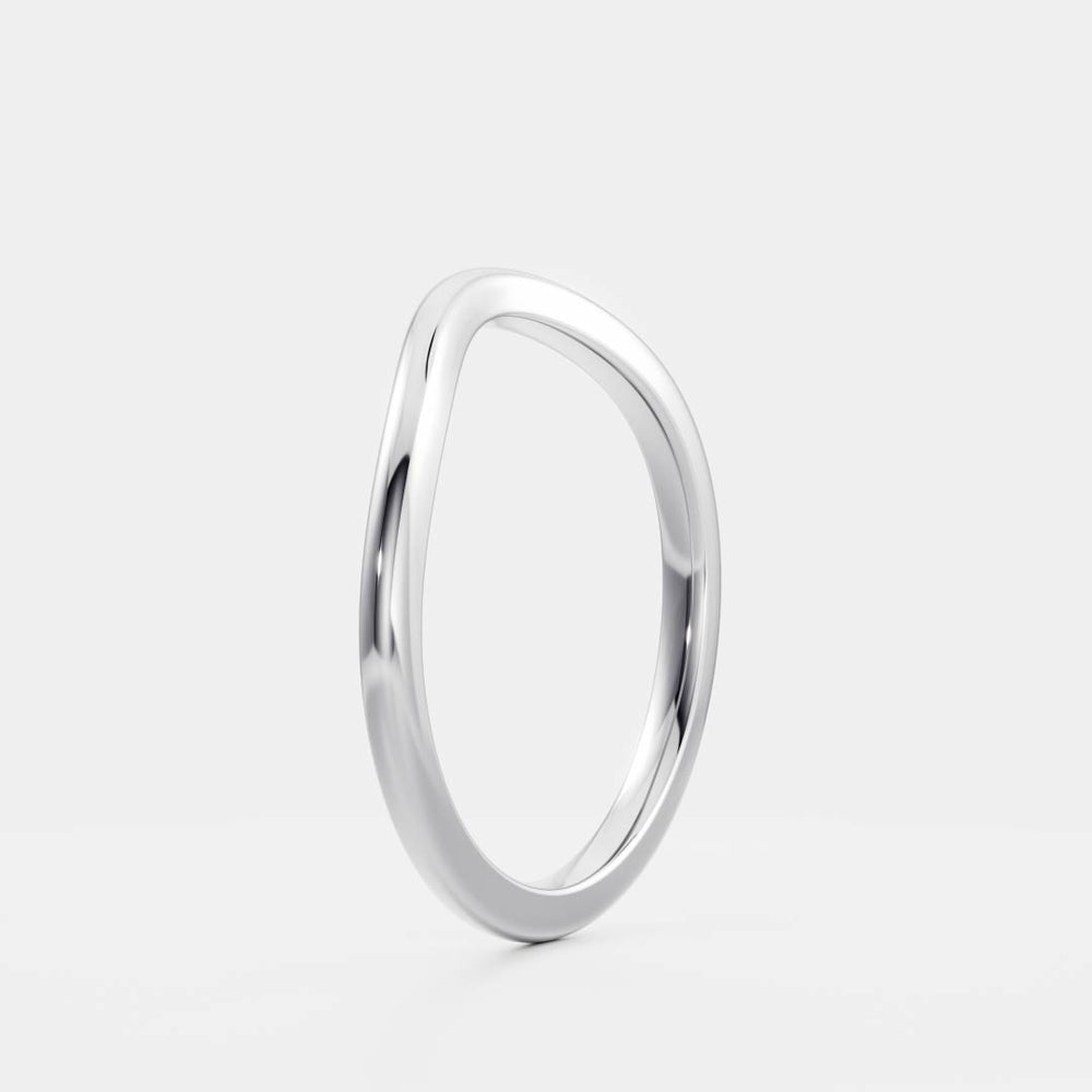 
                      
                        The Classic Curved Ring - Plain Wedding Band
                      
                    