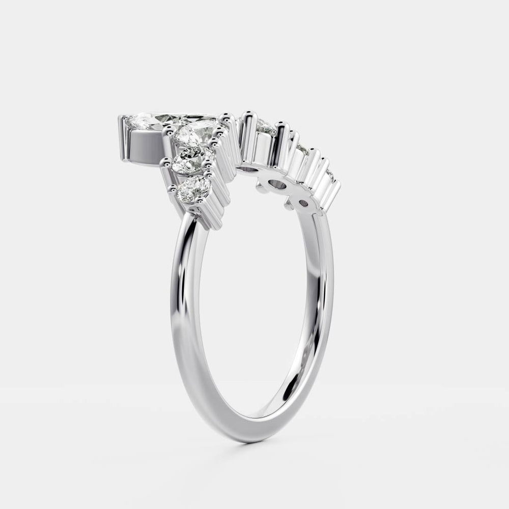 
                      
                        The Diana Ring - Crown Wedding Band
                      
                    