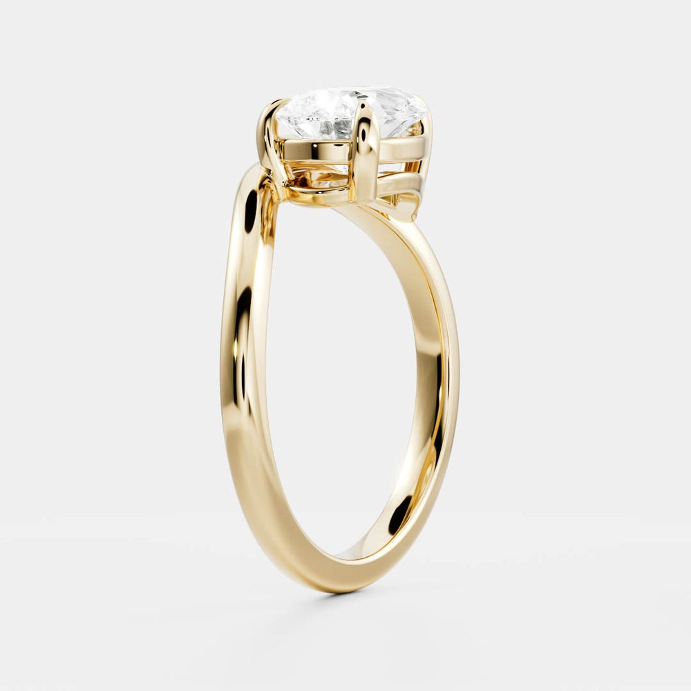 
                      
                        The Maya Ring - Pear Curved Solitaire
                      
                    