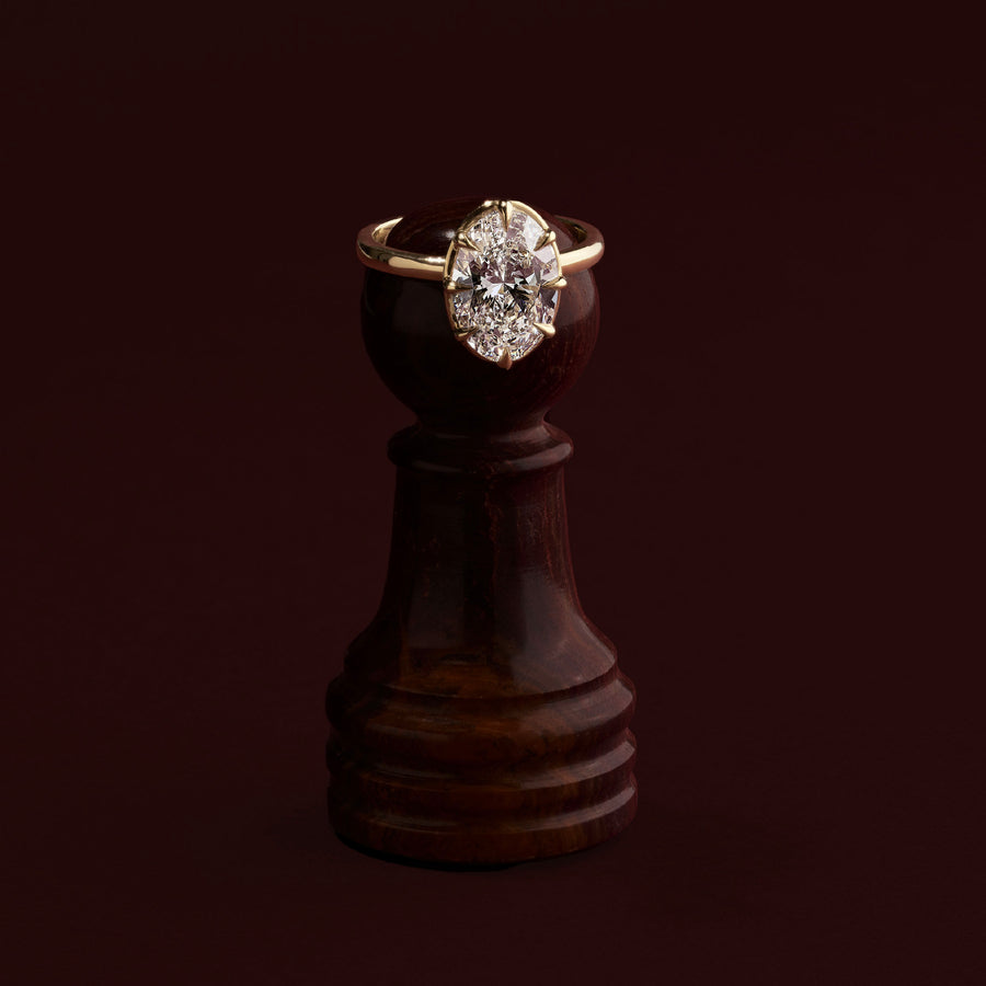 The Luise Ring® - Oval Georgian Solitaire