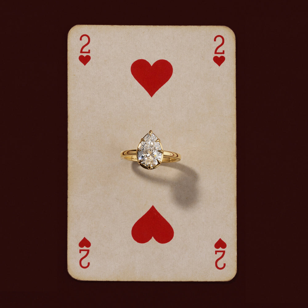 
                      
                        The Sophia Ring - Pear Georgian Solitaire
                      
                    