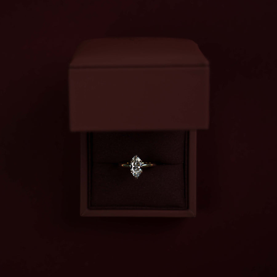 The Arie Ring - 1.55ct Marquise Lab Diamond Solitaire