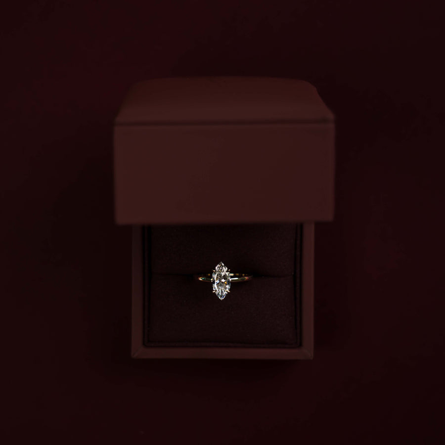 The Arie Ring - 1.58ct Lab Diamond Marquise Solitaire