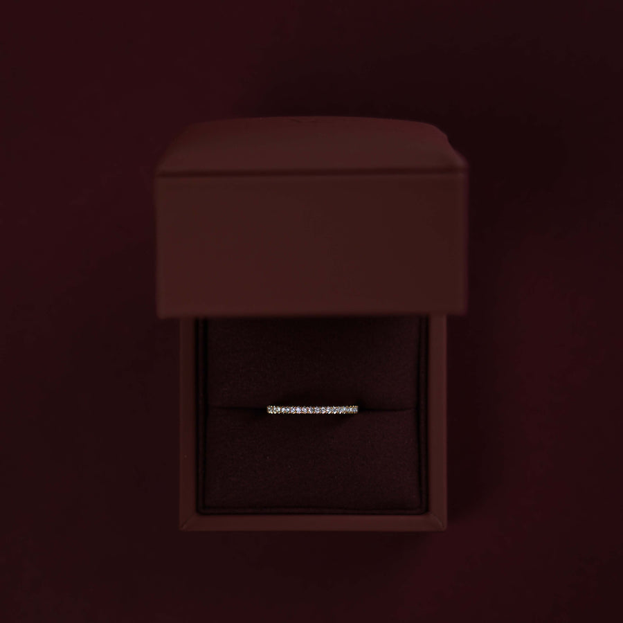 The Ava Ring - Lab Diamond Pavé Wedding Band
