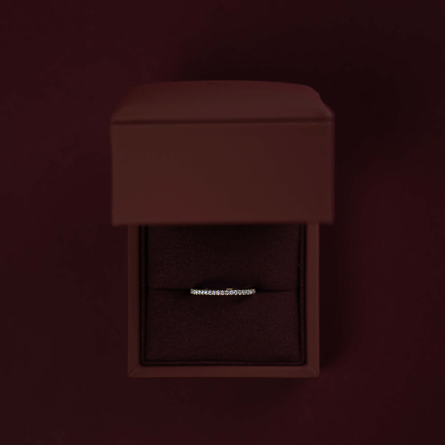 The Ava Ring - Lab Diamond Pavé Wedding Band