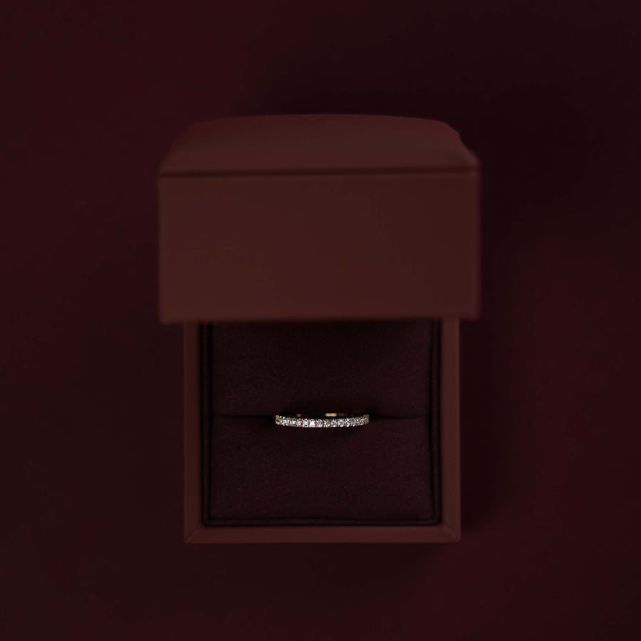 The Ava Ring - Lab Diamond Pavé Wedding Band