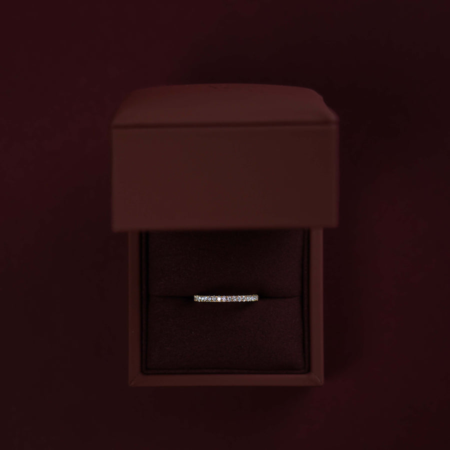The Ava Ring - Lab Diamond Pavé Wedding Band