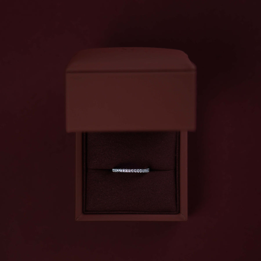 The Ava Ring - Lab Diamond Pavé Wedding Band