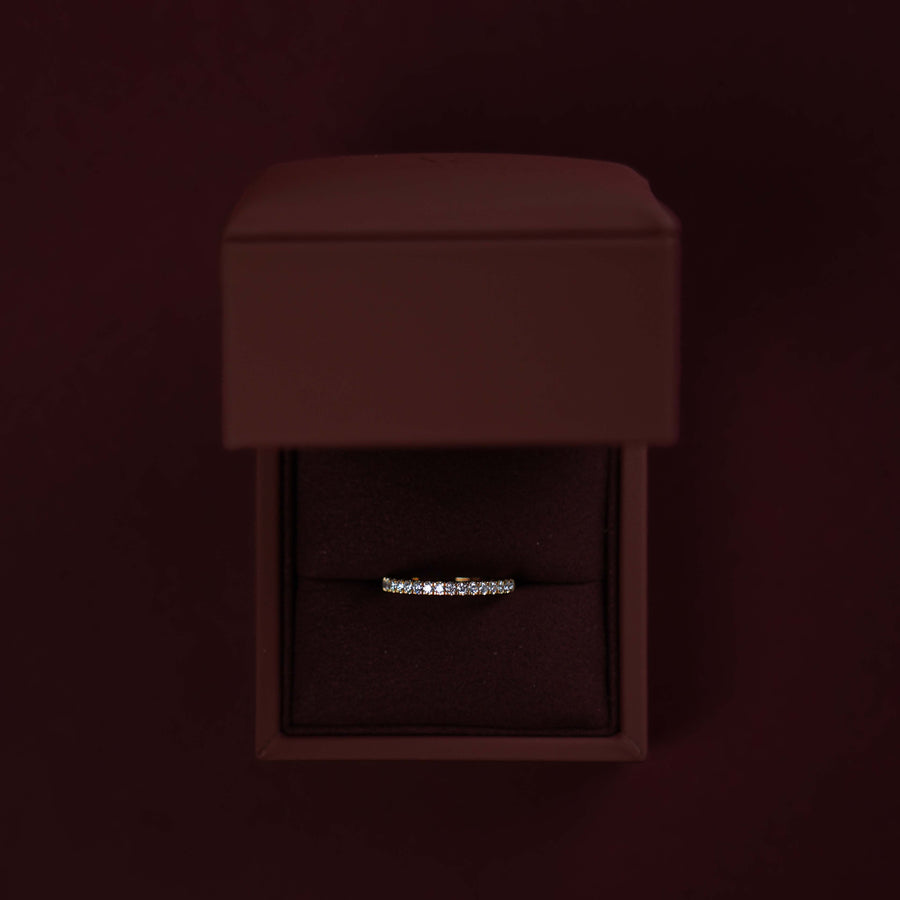 The Ava Ring - Lab Diamond Pavé Wedding Band