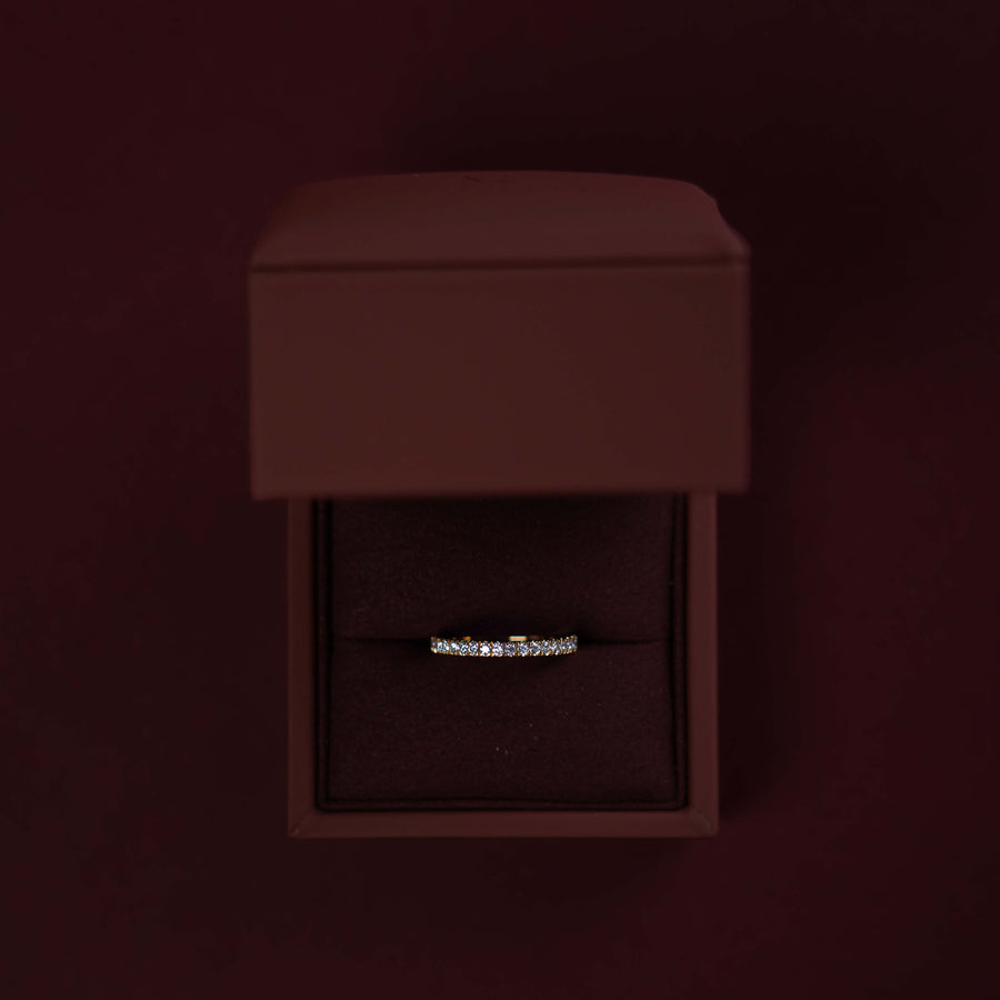 The Ava Ring - Lab Diamond Pavé Wedding Band