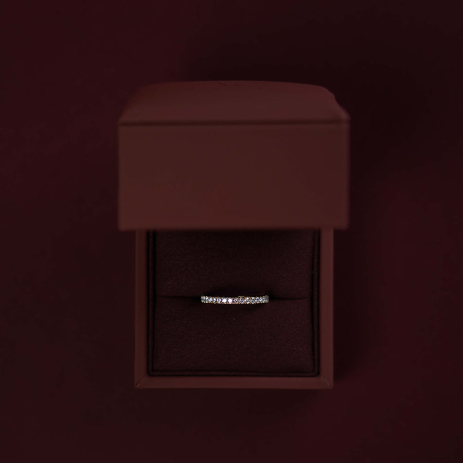 The Ava Ring - Lab Diamond Pavé Wedding Band
