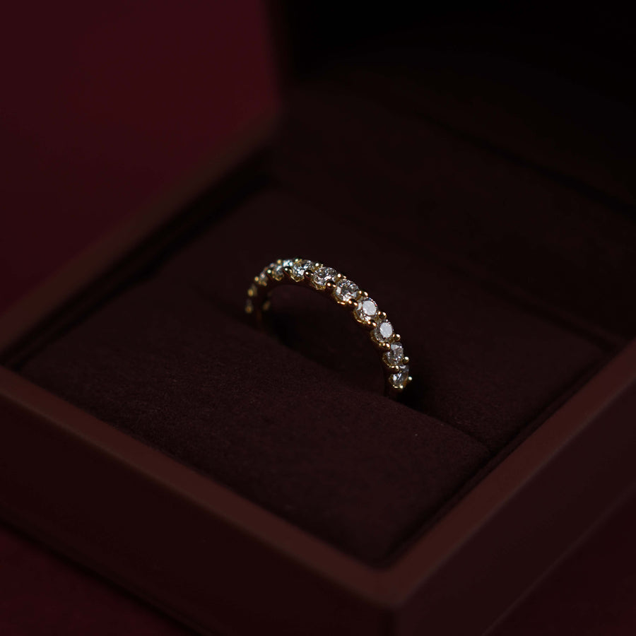 The Skylar Ring - Lab Diamond Large Pavé Band