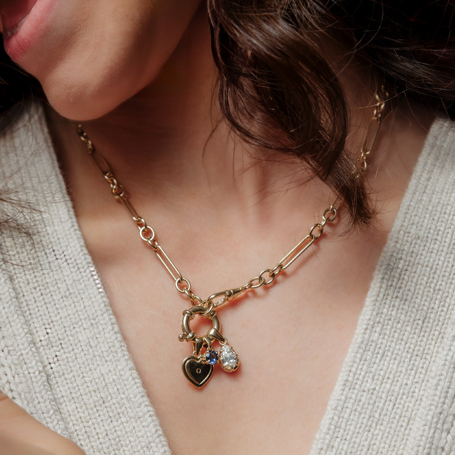 The Signature Heart 'O' Letter Pendant