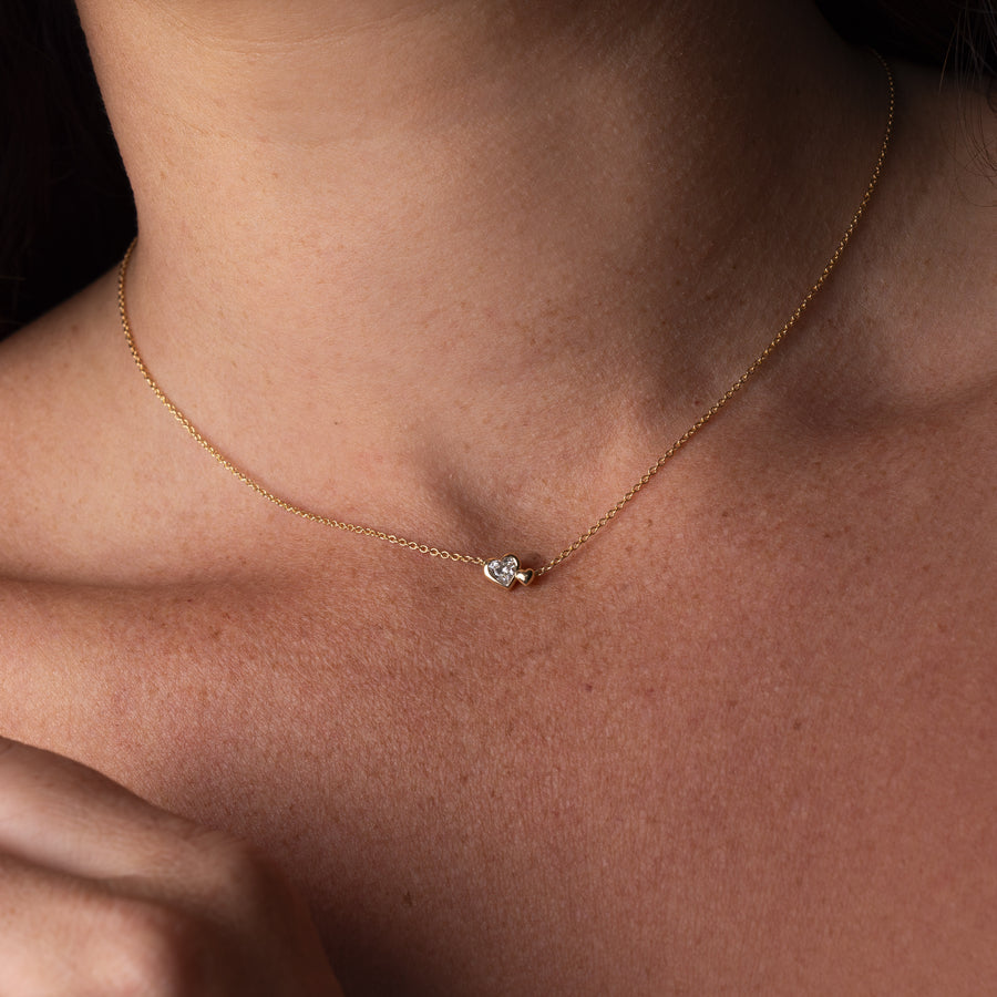 The Arabella Toi et Moi Heart Necklace