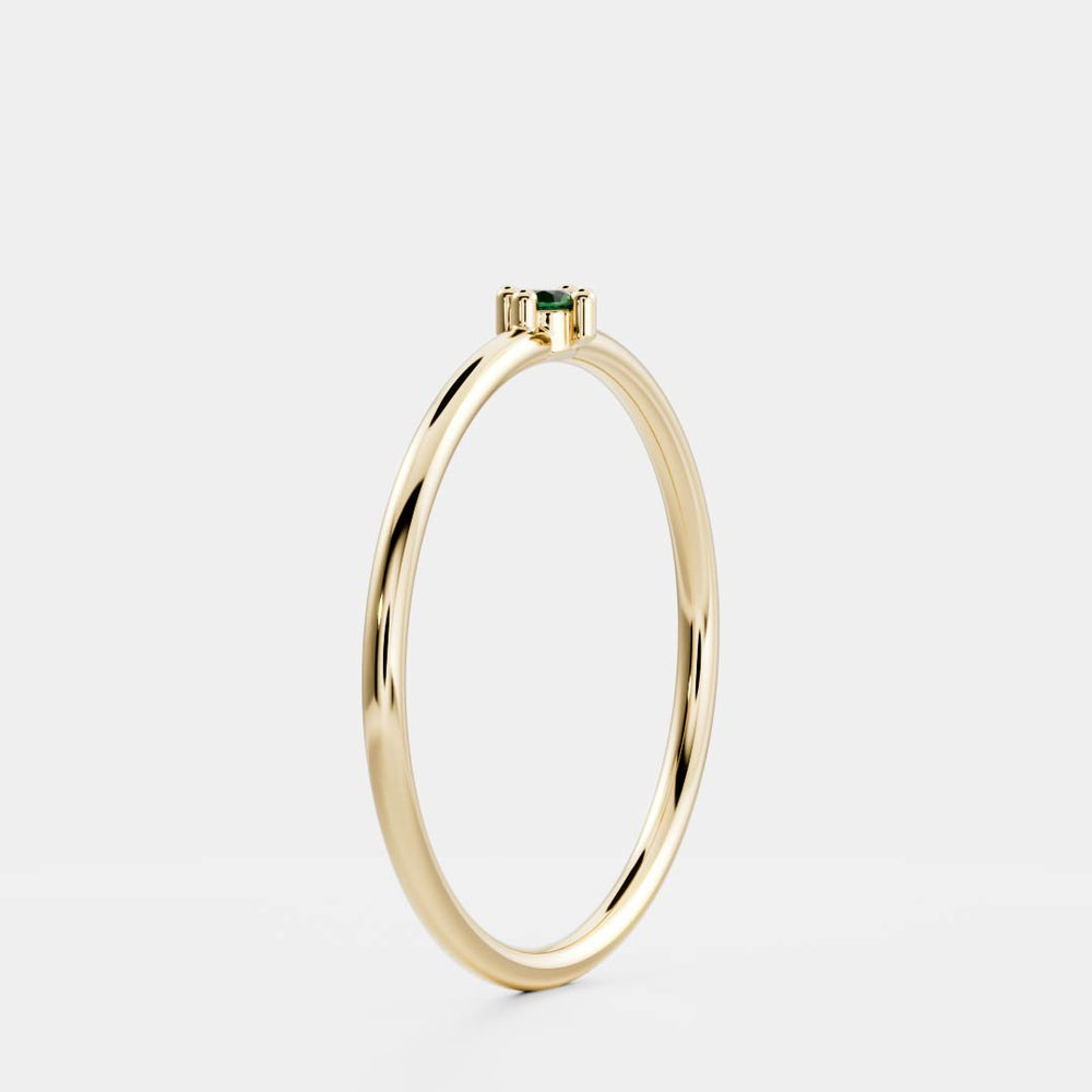 
                      
                        Signature Emerald Birthstone Ring - May
                      
                    