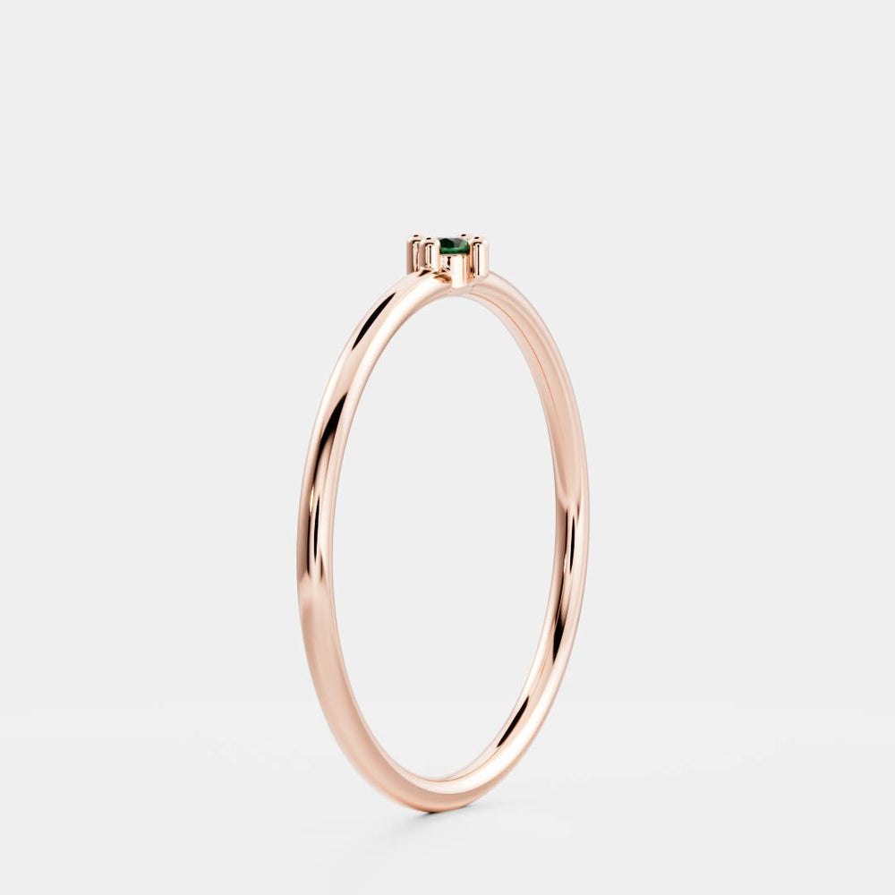 
                      
                        Signature Emerald Birthstone Ring - May
                      
                    