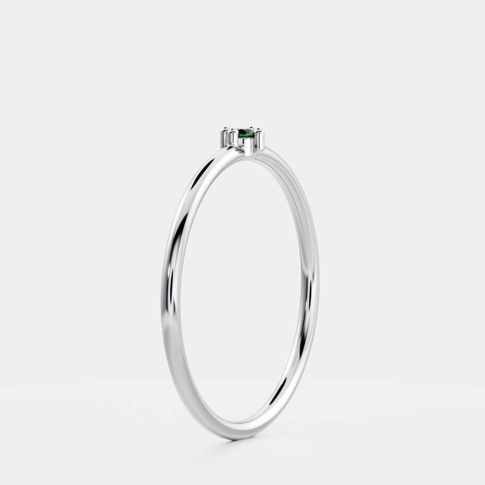 
                      
                        Signature Emerald Birthstone Ring - May
                      
                    