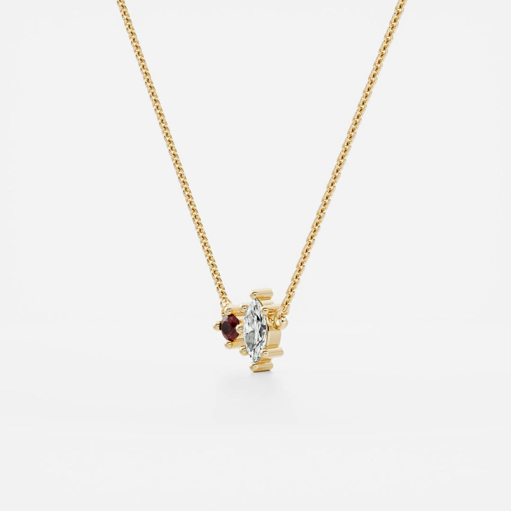 
                      
                        Signature Garnet Toi Et Moi Birthstone Necklace - January
                      
                    