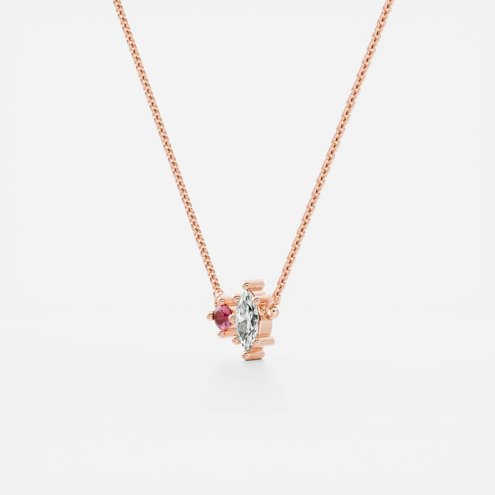 
                      
                        Signature Tourmaline Toi Et Moi Birthstone Necklace - October
                      
                    