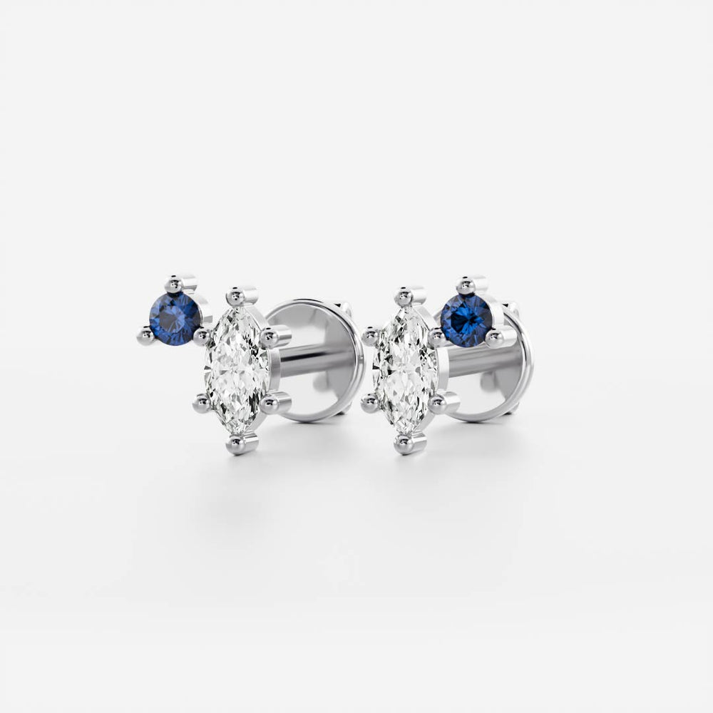 
                      
                        Signature Sapphire Toi Et Moi Birthstone Studs - September
                      
                    