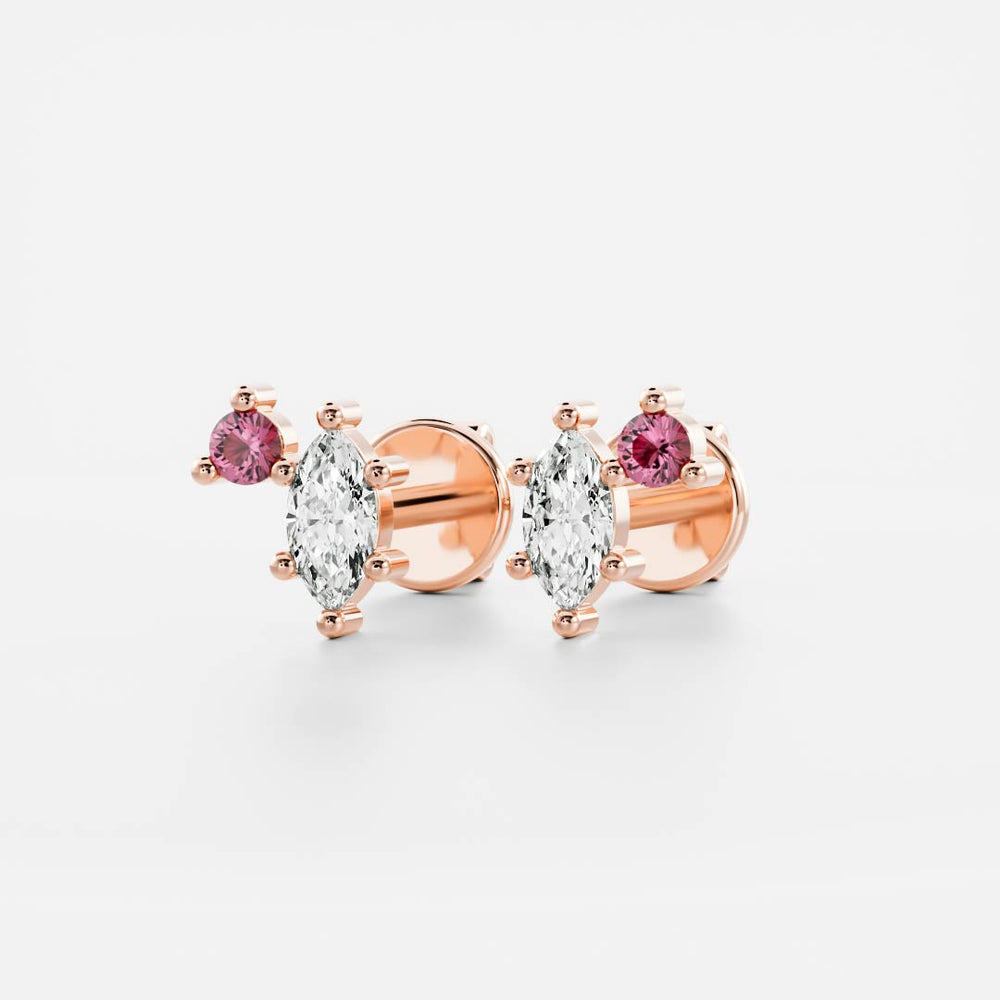 
                      
                        Signature Tourmaline Toi Et Moi Birthstone Studs - October
                      
                    