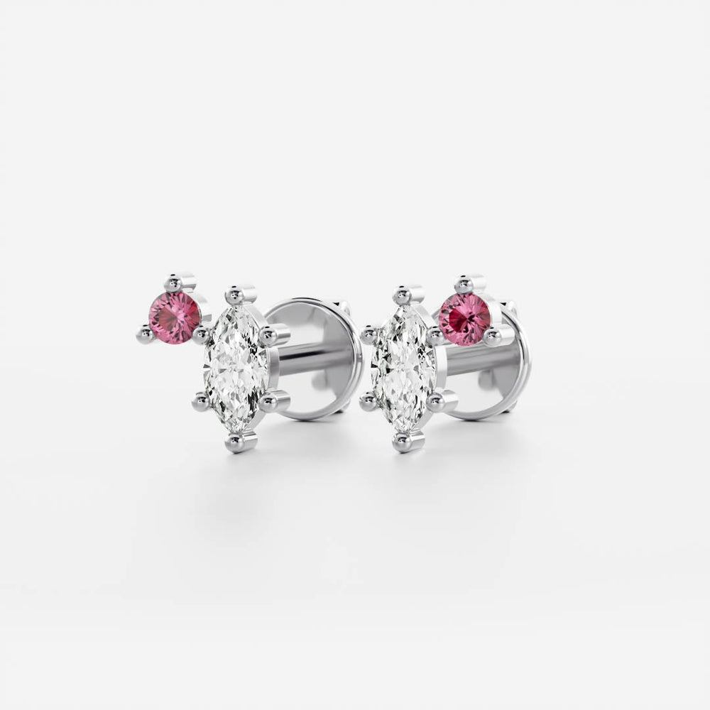 
                      
                        Signature Tourmaline Toi Et Moi Birthstone Studs - October
                      
                    