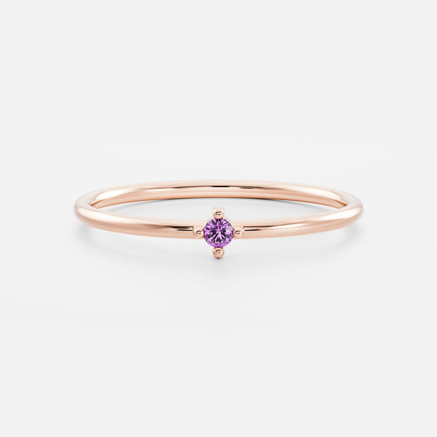 Signature Amethyst Birthstone Ring - February