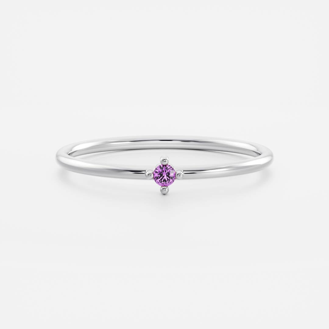 Signature Amethyst Birthstone Ring - February