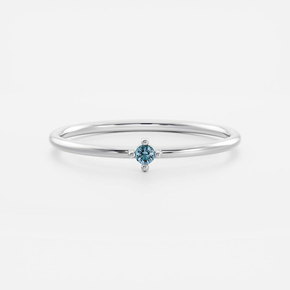 Signature Aquamarine Birthstone Ring - March