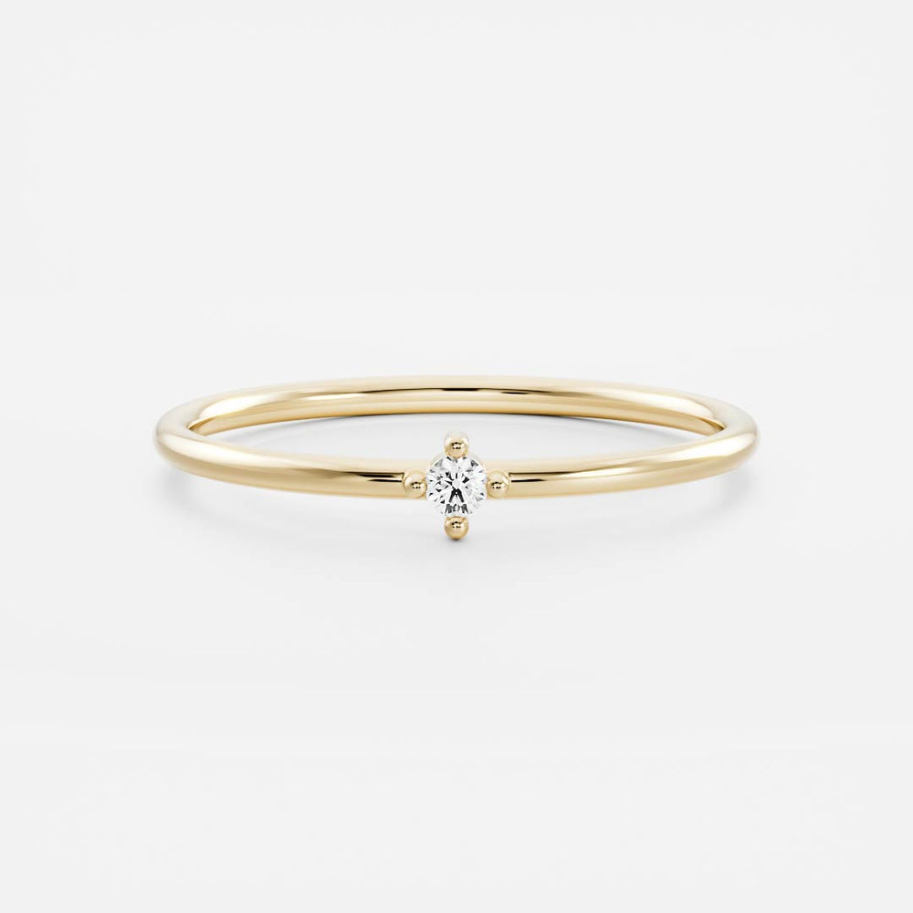 Signature Cultured Diamond Birthstone Ring - April