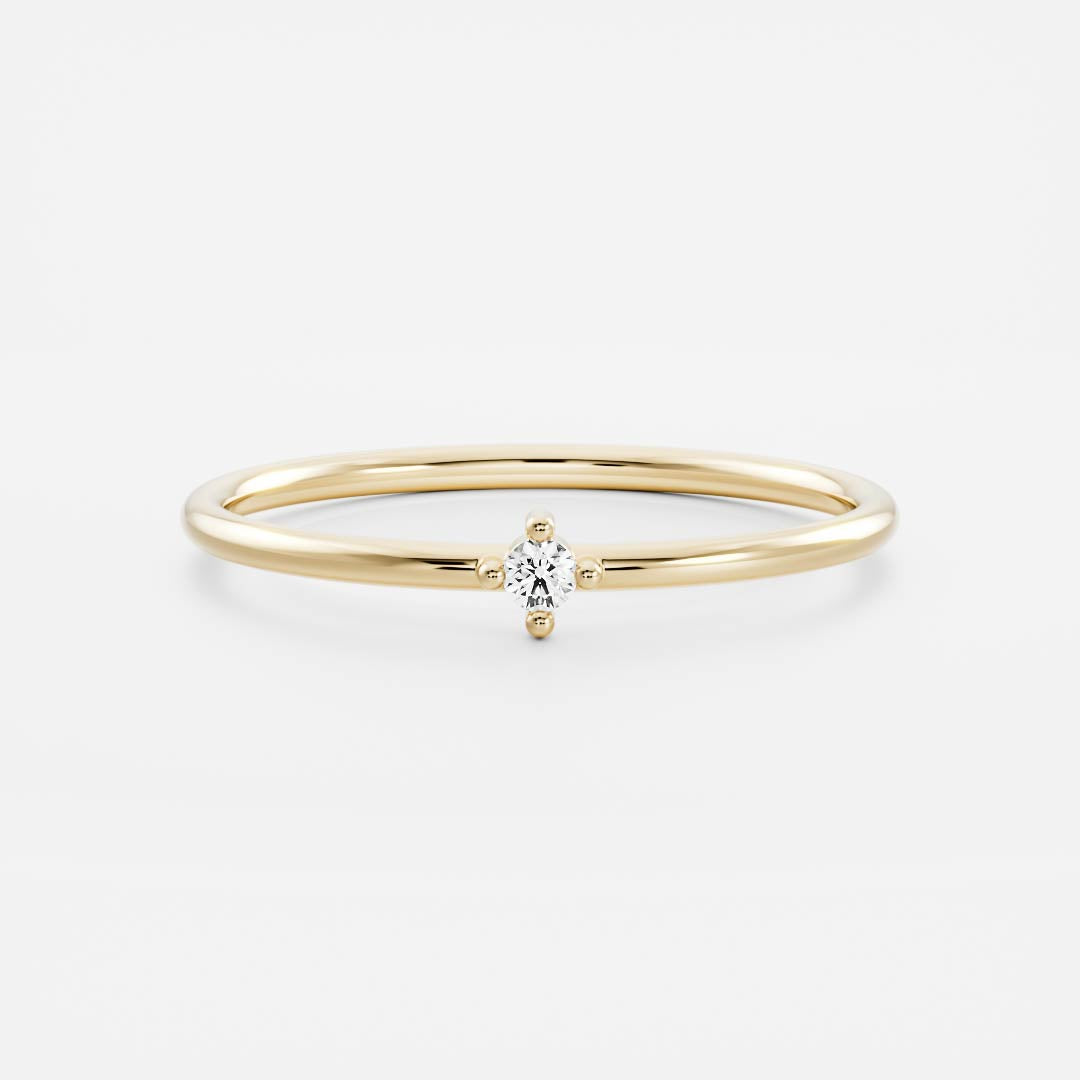 Signature Cultured Diamond Birthstone Ring - April