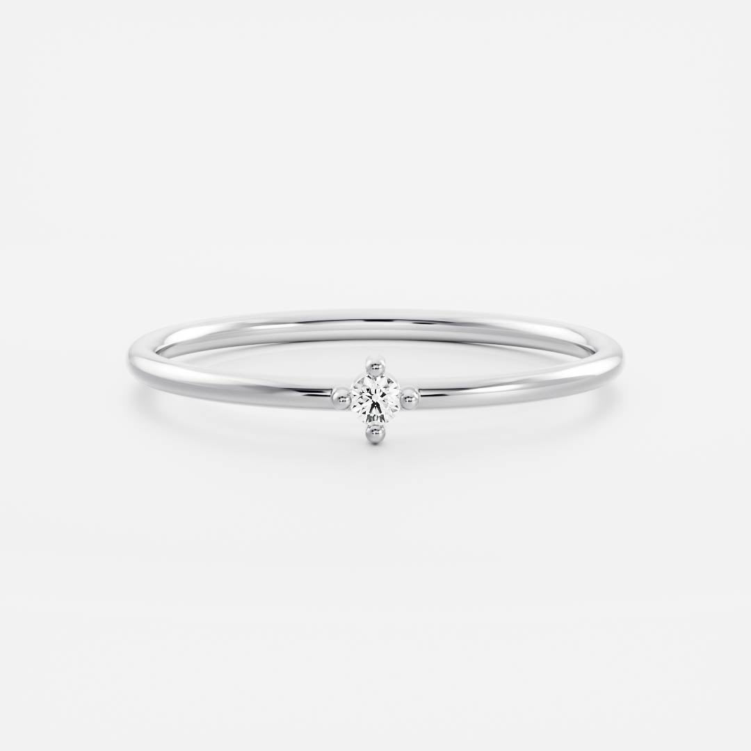 Signature Cultured Diamond Birthstone Ring - April