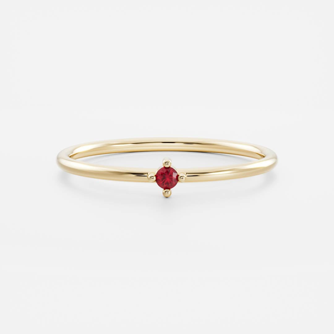 Signature Ruby Birthstone Ring - July