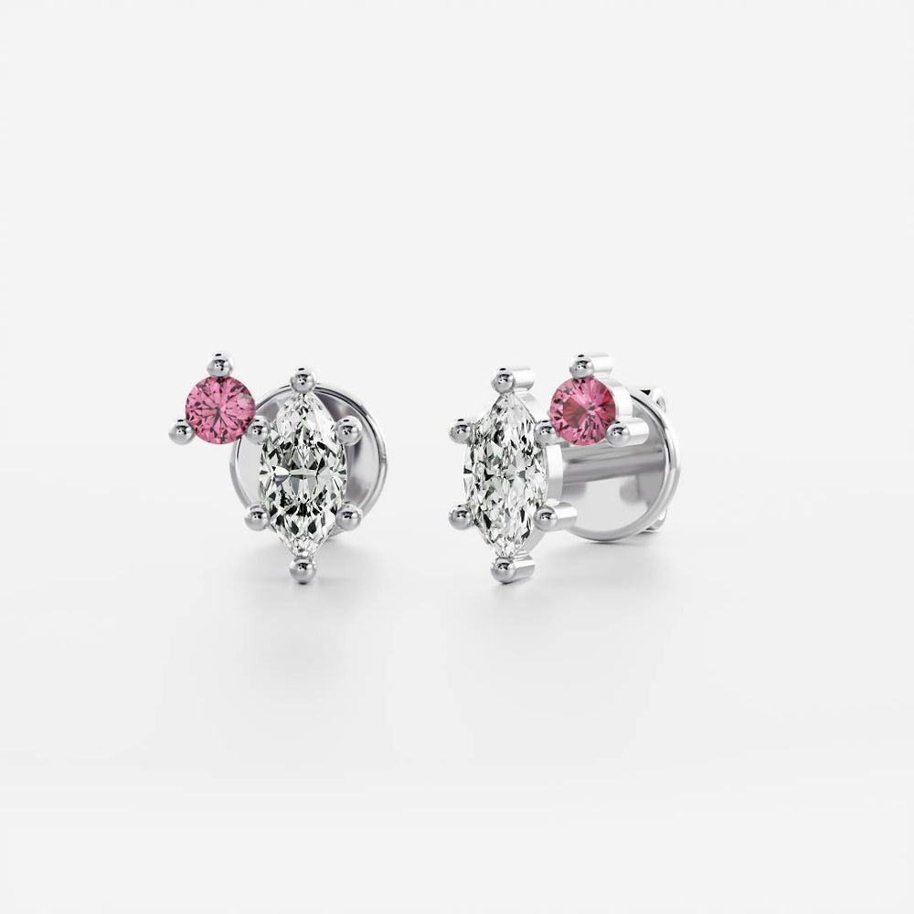 
                      
                        Signature Tourmaline Toi Et Moi Birthstone Studs - October
                      
                    