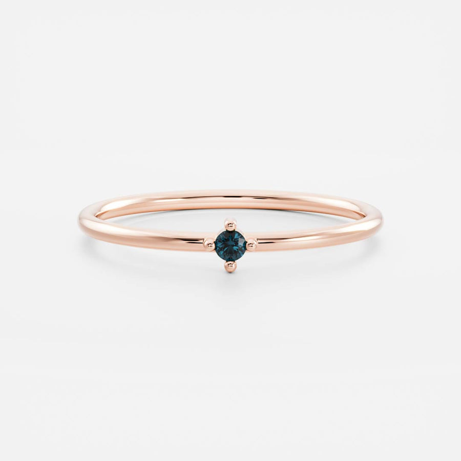 Signature Blue Topaz Birthstone Ring - December