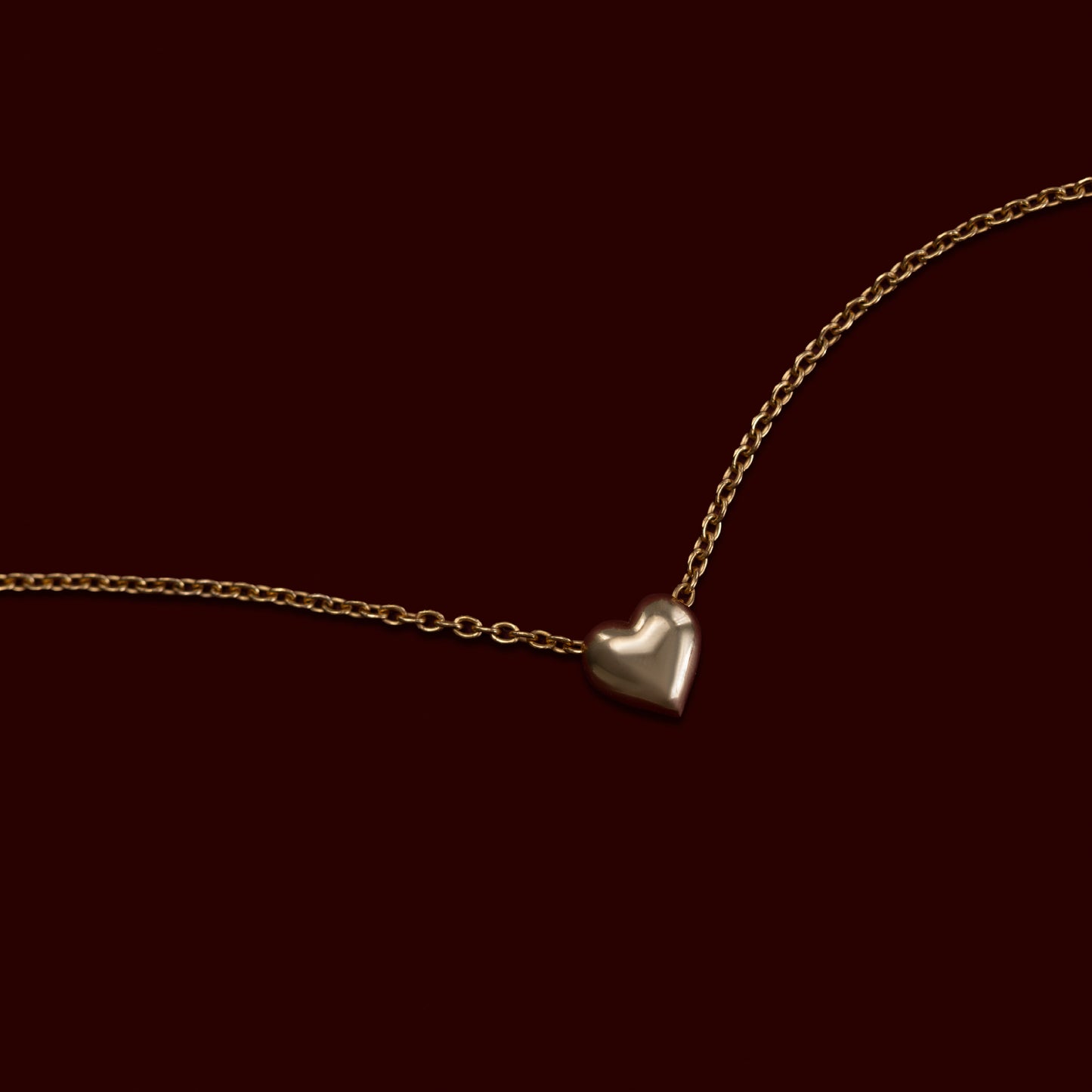 The Adeline Contour Heart Necklace