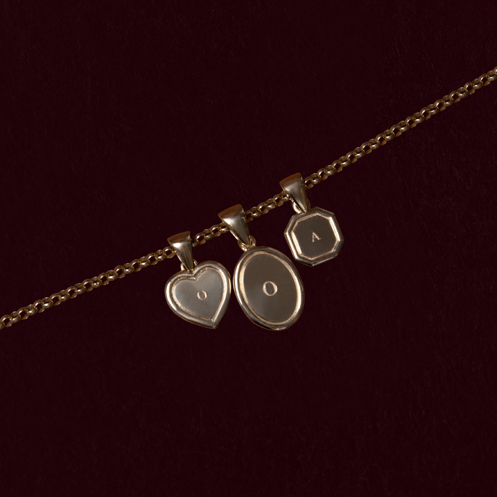 
                      
                        The Signature Octagon 'A' Letter Pendant
                      
                    